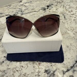 Dior Black and Silver Sunglasses